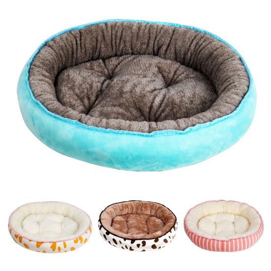 Lovely  Paw Shape Printing Dog Cats Pet Cushion Bed Warm Plush Soft Nests Kennel