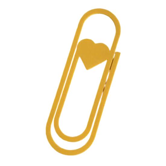 Heart-Shaped Oversized Paper Clip Bookmark PLA Page Marker Romantic Gift for Book Lovers Unique Reading Accessory for Journals Planners