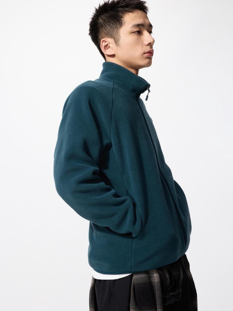 Uniqlo იაპონური საწმისის სრული Zip ქურთუკი გრძელმკლავიანი 