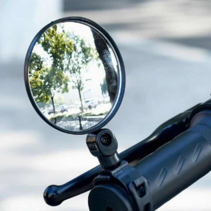 Universal Bicycle Motorcycle Rearview Mirror 360 Rotation Adjustable Round Ellipse Rear View Mirrors For Road Bike Accessories