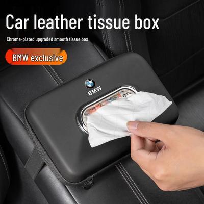 Подходит для BMW 1, 3, 5, 6, 7 Серии и X1-X6. Подвесная коробка для салфеток/упаковка салфеток для подлокотника в комплекте.