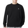 Nike Sudadera de color liso de corte holgado con cuello redondo para hombre Tops Negro FD7462-010