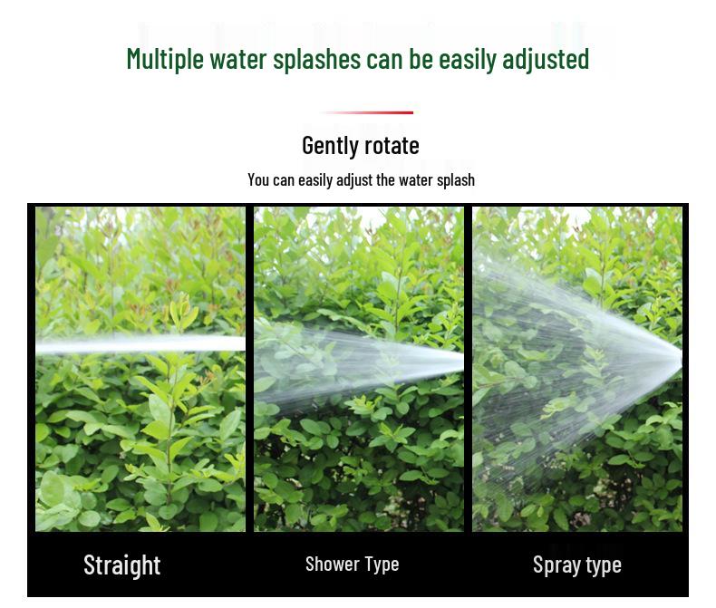 Multifunctional T8 High-Pressure Water Spray Nozzle for Car Washing & Garden Watering