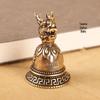 Personalized Zodiac Animal Brass Keychain with Copper Bell Pendant