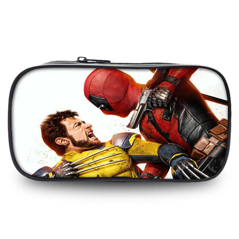 Deadpool And Wolverine Large Capacity Oxford Fabric Pencil Case For Students