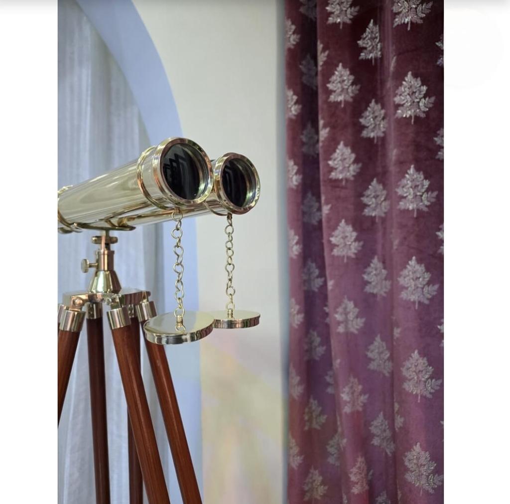 Binoclu din Alamă Gravat Personalizat Telescop Nautic pe Trepied din Lemn Crăciun Ziua Îndrăgostiților Zi de Naștere Sărbătoare Decor pentru Casă Cadou Personalizat