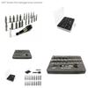 Tungsten Steel Screw Extractor Set With 22 Pieces For Removing Broken Bolts And Damaged Screws