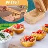 Hot 2 in 1 Banana Crusher Easy Storage Portable Banana Smasher Wooden Banana Cake Making Tool Crispy Chips