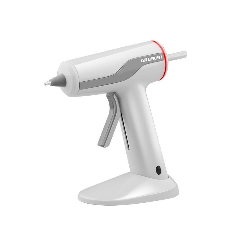Pistol de lipit cu topire la cald fără fir Green Forest: Reîncărcabilă, Baterie Litiu, Ideală pentru Meșteșuguri DIY și Proiecte pentru Copii