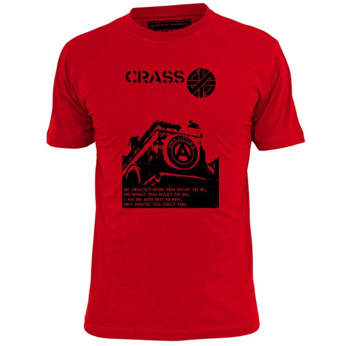 

Mens Crass Big A Little A Inspired Poster T shirt Punk Pistols Ruts Clash 2XL