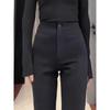Black Flared Suit Pants for Women, 2026 Spring New High-Waisted Slim-Fit Stretchy Casual Bell-Bottom Pants