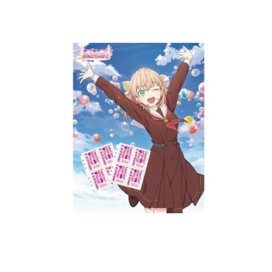 Love Series Official Card Game Collection Clear Pocket Love Ren no Sora Academy School Idol Club Live! Live! Girls  синий