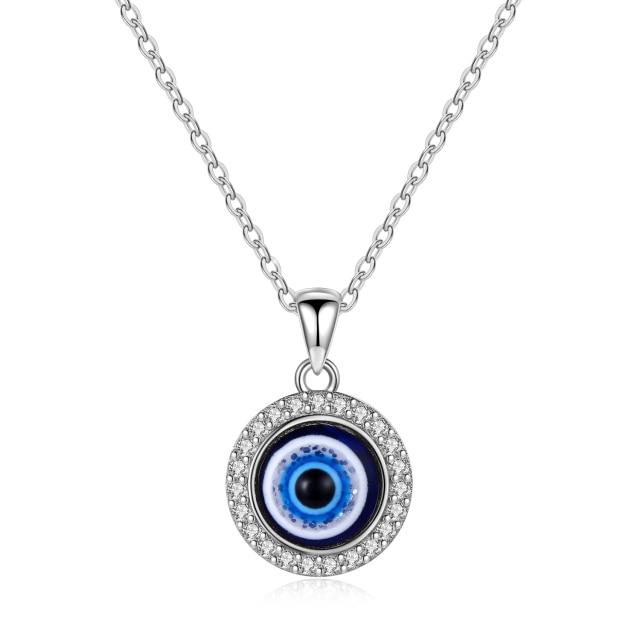 Kaletine Modish Fashionable Turkish Evil Eye Pendant Necklace Pendant Color Choker Women Accessories Luck Friendship Jewelry