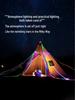 Iridescent Star String Lights: USB-Powered Ambient Decor for Outdoor Camping and Holidays