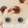 Natural Wood Adhesive Wall Hooks Strong Hold No Drilling For Bedroom Bathroom Hanging Keys Bags Coats
