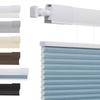 No Tools No Drill Top Down Bottom Up Honeycomb Blinds for Windows, 1" Cell Fabric Cordless Thermal Insulated Noise Reduction