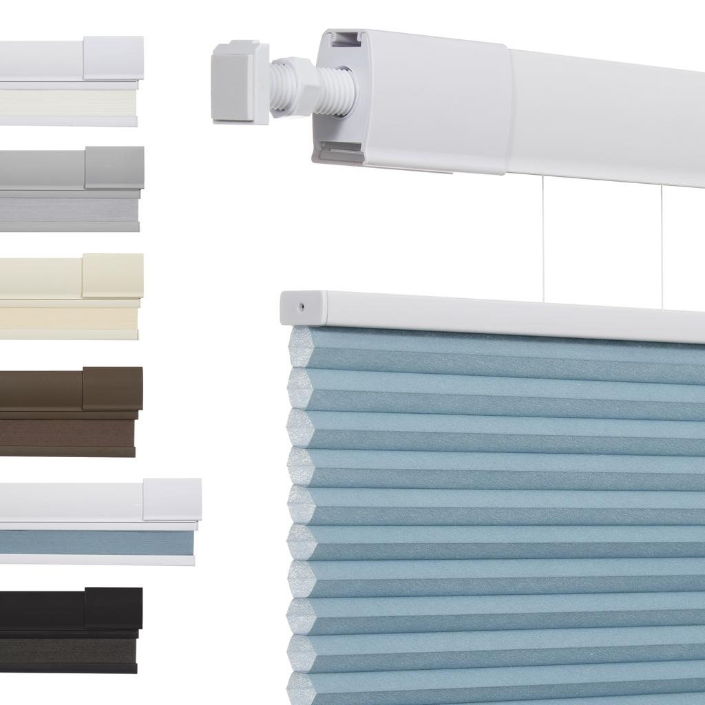 No Tools No Drill Top Down Bottom Up Honeycomb Blinds for Windows, 1" Cell Fabric Cordless Thermal Insulated Noise Reduction