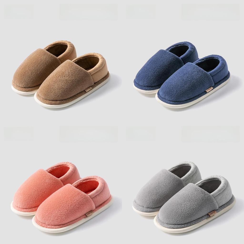 Antibacterial Cotton Slippers For Couples Winter Warm Non Slip Indoor Outdoor Comfort