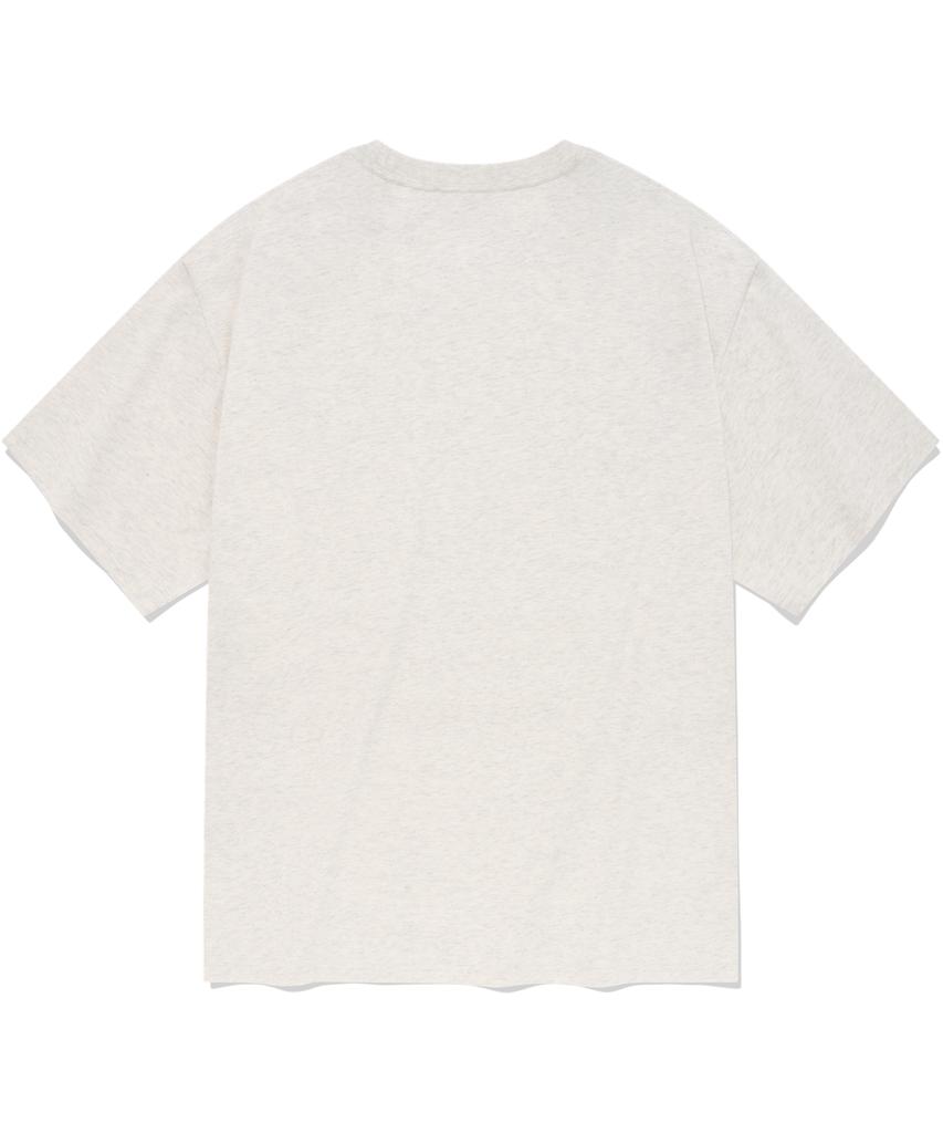 COVERNAT Small Authentic Logo T-Shirt Oatmeal