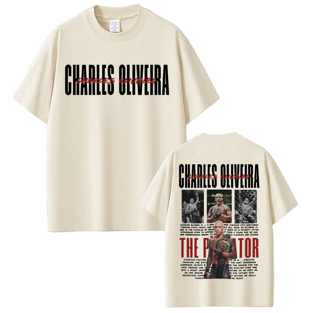 Limitiertes Do Bronx Charles Oliveira Retro Grafik T-Shirt Unisex Kleidung 100% Baumwolle Übergroße T-Shirts Modetrend Cooles T-Shirt