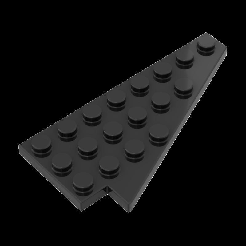 50g MOC 3934: 8x4 Right Wing Wedge Plate Small Building Block Parts Standard