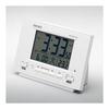 Reloj Seiko despertador iluminación automática onda de radio calendario digital visualización de temperatura visible incluso de noche blanco perla SQ778W SEIKO