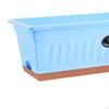 Flower Window Box Vegetable Planter Rectangle 50x19x16cm Windowsill with Drainage Holes for