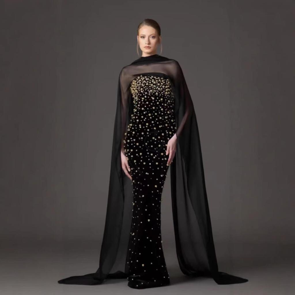 Elegantes europäisches & amerikanisches trägerloses Abendkleid mit Strasskristallen