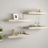 VidaXL Floating Wall Shelves 4 Pcs Oak 50x23x3.8 Cm MDF
