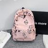 Schoolbag Backpack Women's Fashion Simple Mori School Junior High School Student School Bag Korean Edition Trend Graffiti Casual Backpack