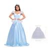 Cinderella Cosplay Cinderella Princess Dress With Tulle Skirt For Women Halloween