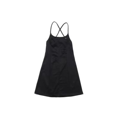 Sportswear Icon Clash Solid Fit Backless Tie Casual Sports Dress Women Dresses Black CZ9335-010