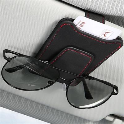 Raksonic Car Glasses Sunglasses Car Leather Glasses Car Car Sun Easy To Compatible with Most Black Holder, Clip, Storage, Clip, Eyeglasses/Sunglasses