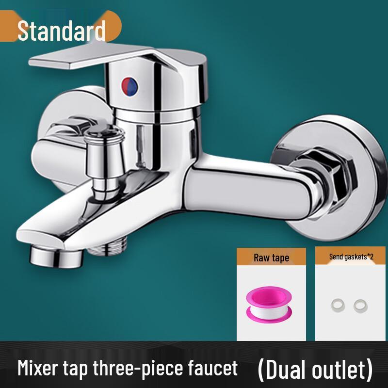 Refined Copper Wall-Mounted Shower Mixer Faucet