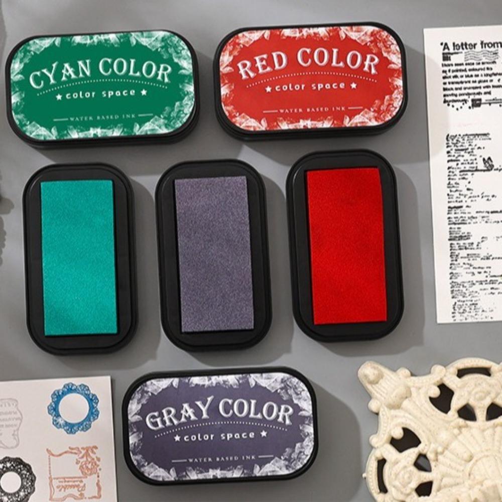 Quick Drying Self Ink Stamp Colorful Student Supplies Water Based Ink Pad for Planner Stamps