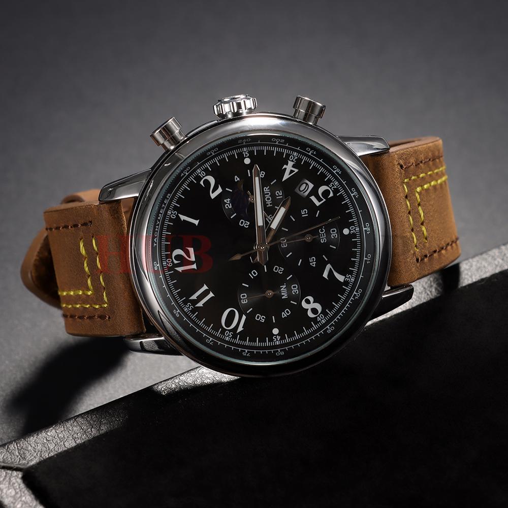 Universal Strap for Huawei Watch GT 2 Strap 18mm 20mm 22mm 24mm Crazy Horse Cowhide Watchband for Samsung Galaxy Watch 42mm 46mm