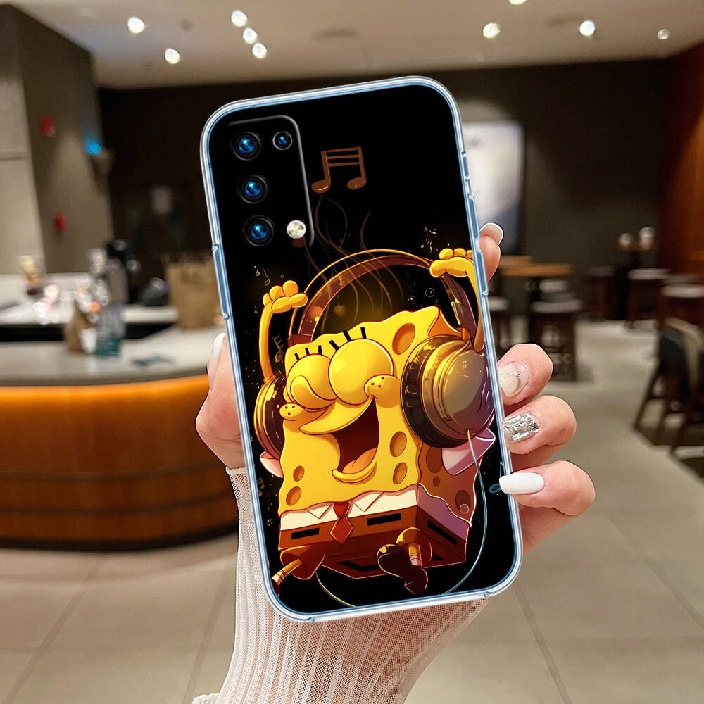 SpongeBob Case for Motorola G10 G20 G04 E30 E40 E22 E20 E13 E15 G22 G23 G05 G75 G35 G55 E22S E7 G6 G7 G8 G9 Plus Power Play