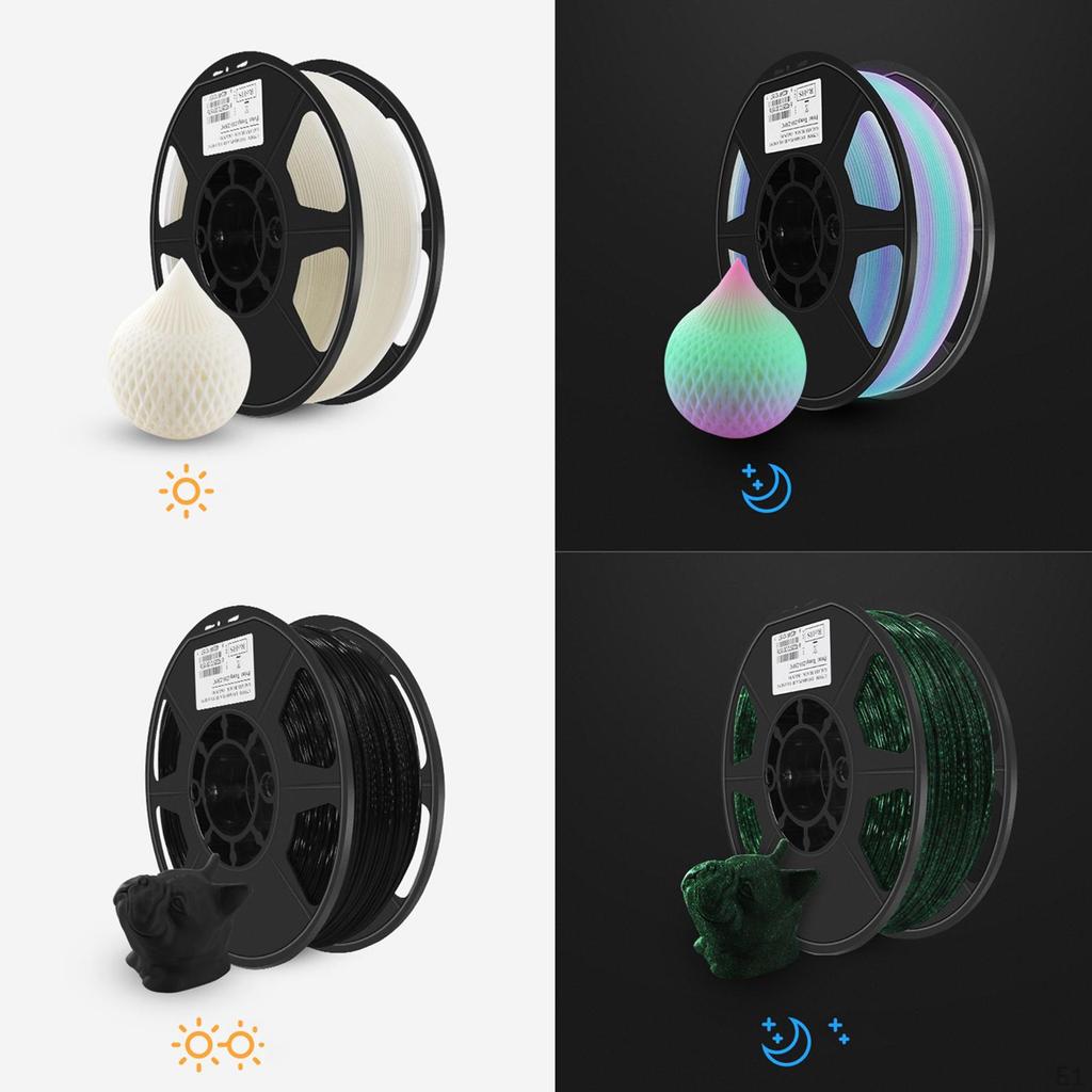 Luminous Dimensional Accuracy +/- 0.02mm PLA 3D Printer Filament Printing Supplies, No Obstruction