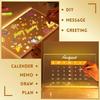 Light Up Acrylic Message Board Rewritable DIY Children's Glowing Drawing Board Message Lamp With 7 Colorful Pens