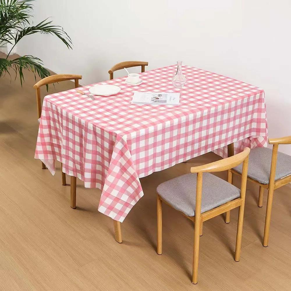Einweg-Tischdecke Rot Schwarz Kariert Tischdecke Weihnachten Picknick Party Geburtstag Hochzeit Wasserdicht Schreibtischdecke Tischdeko
