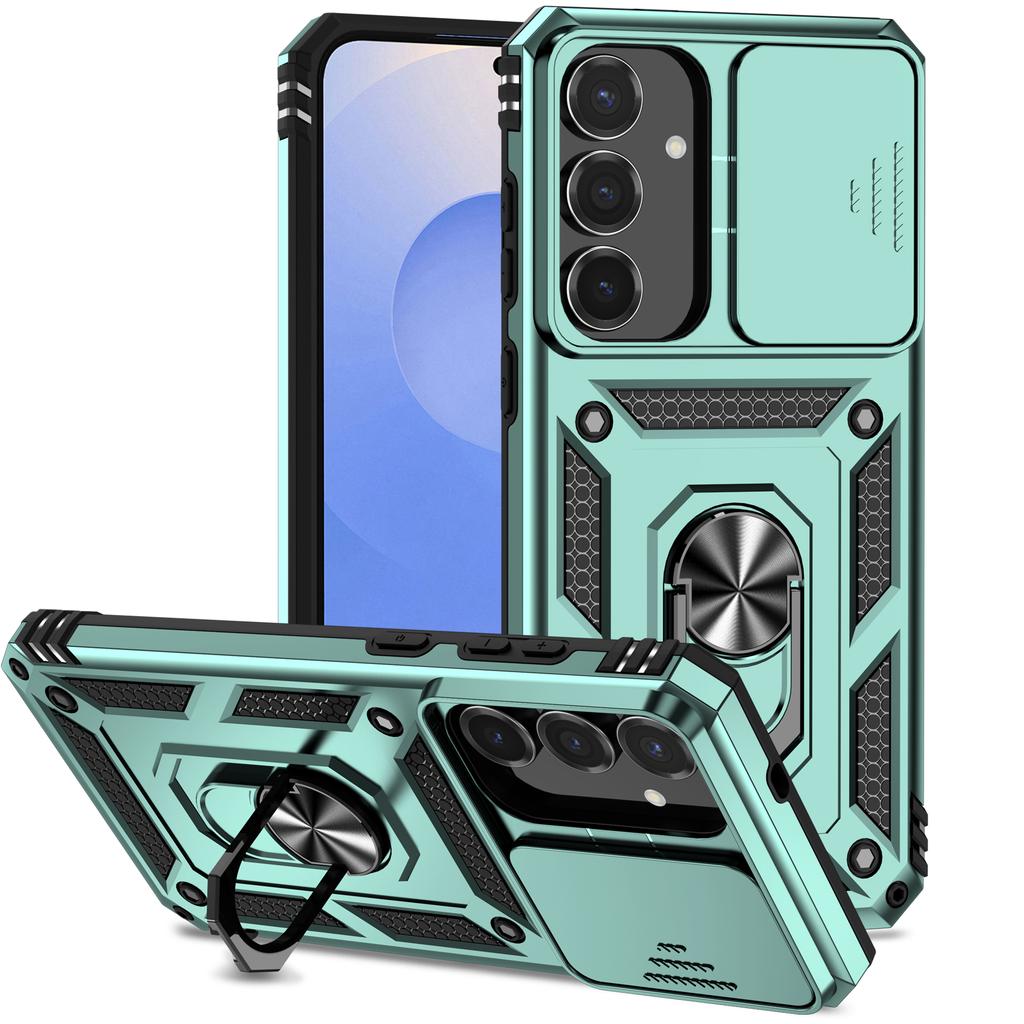 Armor Case For Samsung Galaxy S25 FE S25Edge A17 A07 A56 A26 A36 A16 A06 5G 4G Coque Ring Holder Shockproof Lens Protect Cover