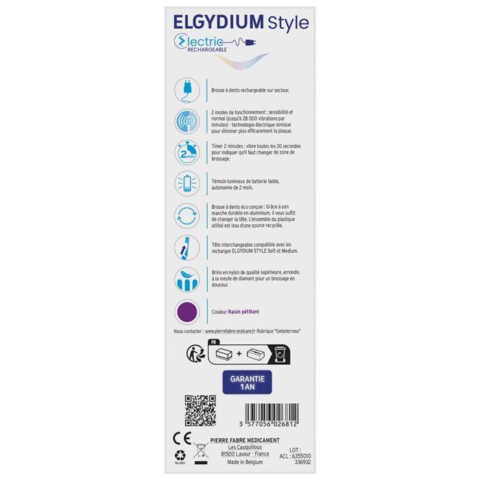 Elgydium Brosse À Dents Style Electrique Raisin