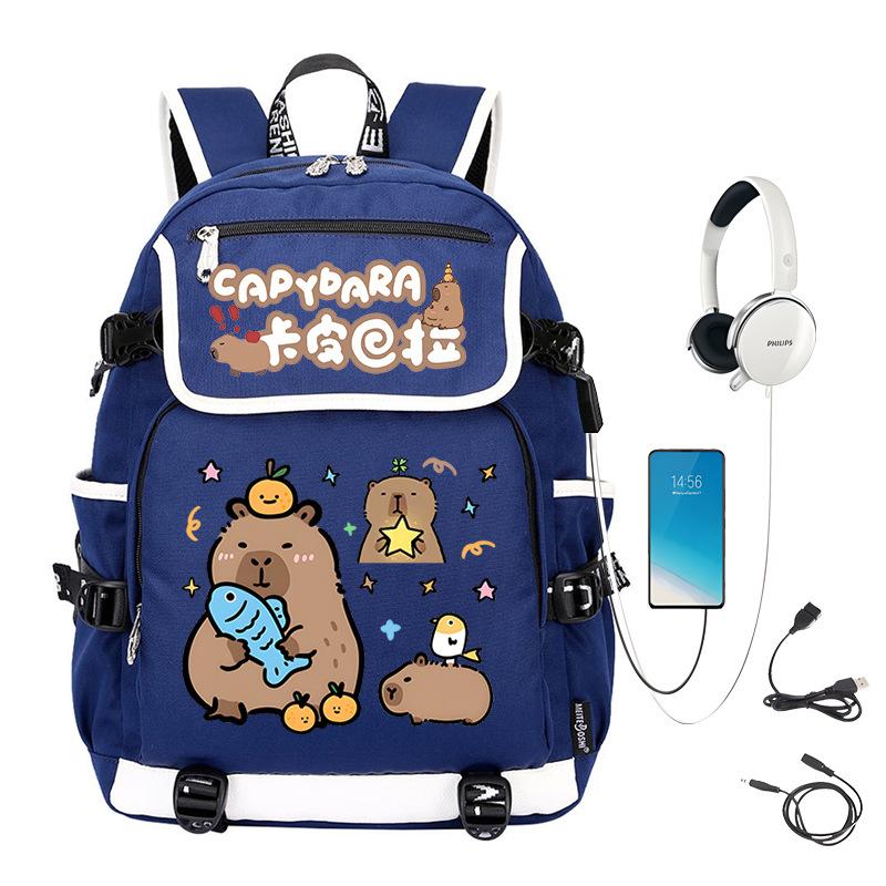 Creative Trend Printing Casual Children'S Schoolbag Large-Capacity Primary And Secondary School Student Backpack