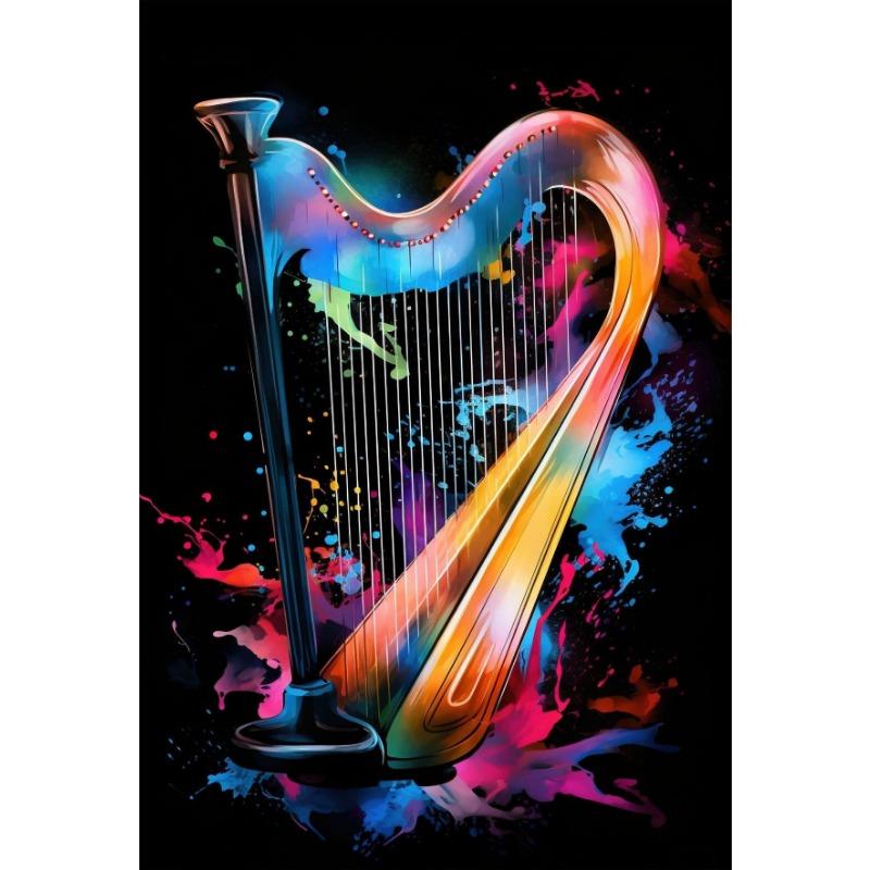 Classic Fashion Instruments Piano Guitar Music Festival Poster Canvas Paintings Wall Art Pictures Music Studio Home Decor
