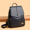 Luxury Women Leather Backpack for Designer Backpacks Vintage Solid Color School Bags Ladies Shoulder Bag Fashi Travel Bags Sac