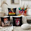 Housse de coussin David B-Bowie Maison Dortoir Dossier de Chaise Peluche Courte Impression Double Face Bureau Coussin de Sieste