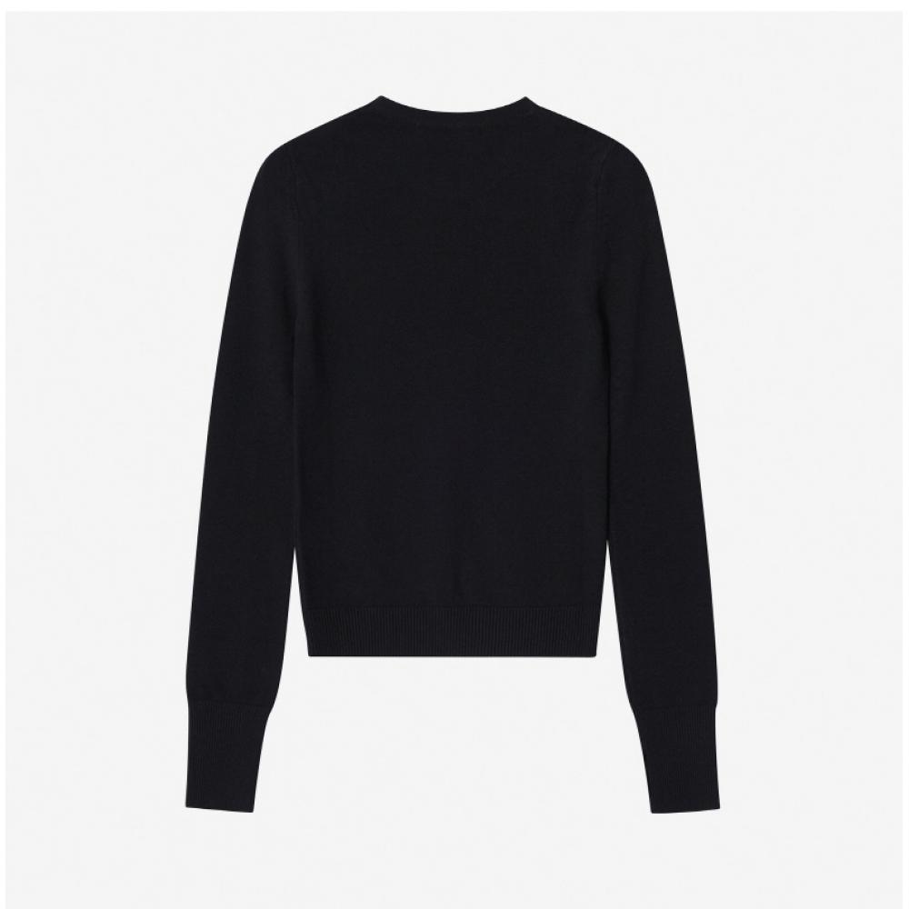 Marine Serre Moon Logo Fitted Women Knit Wtk014a Ckni0511 Bk99