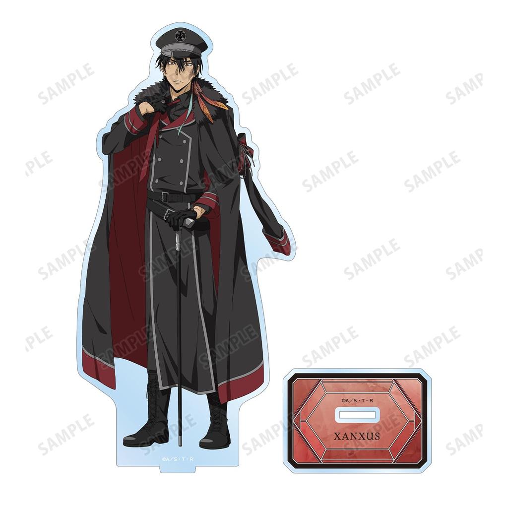 Katekyo Hitman REBORN Original Illustration of XANXUS [10 Years Later] Black Military Ver. Big Acrylic Stand