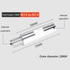 1Pc M14 Thread Adapter Angle Grinder Extension Rod 75/100/140mm Thread Adapter Rod Polishing Pad Grinding Connection Rod DIY