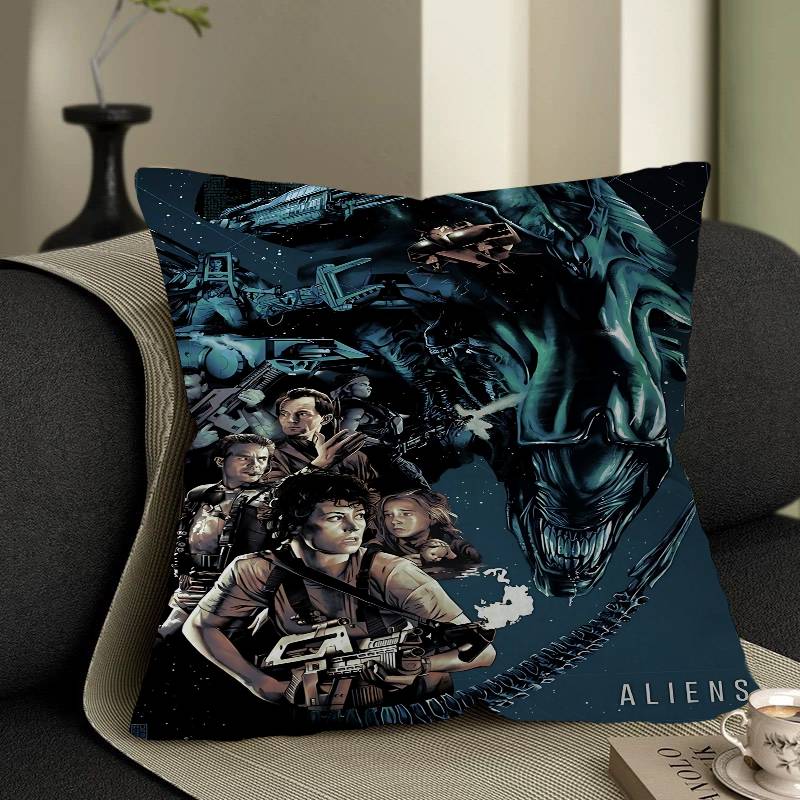 Alien Movie Art Poster Alien Cushion Cover Car Throw Pillow Case For Sofa Car Christmas Gift xcm xcm